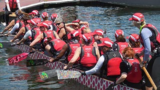 [photo, Dragon boat races, Locust Point, Baltimore, Maryland]